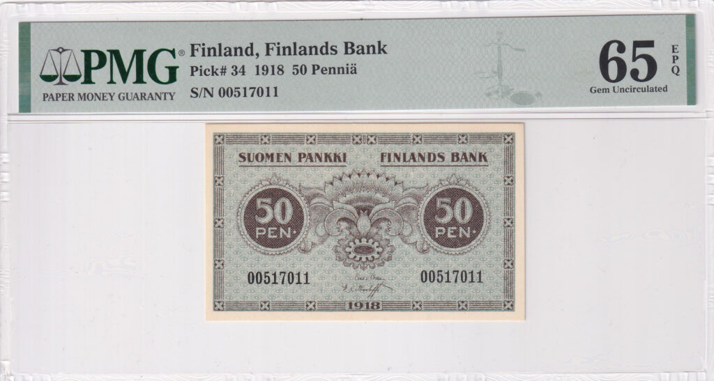 Finnland – 50 – Penniä – 1918