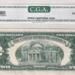 USA 2 Dollar 1953 Pick FR-1512* AU Rückseite