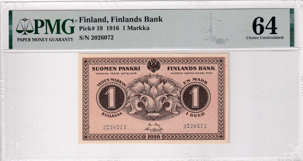 Finnland – 1 – Markka – 1916