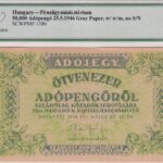 Ungarn 50000 Adópengő 1946 Pick Pick 138b UNC Vorderseite
