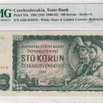 Tschechoslowakei 100 Korun 1961 Pick Pick 91k UNC Vorderseite