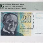 Finnland 20 Markkaa 1993 Pick Pick 122 UNC Vorderseite