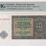DDR 10 Mark 1948 Pick Pick 12b UNC Vorderseite