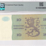 Finnland 10 Markkaa 1980 Pick P-111a UNC Rückseite