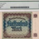 Deutsches Reich 5000 Mark 1922 Pick Pick 81b UNC Rückseite
