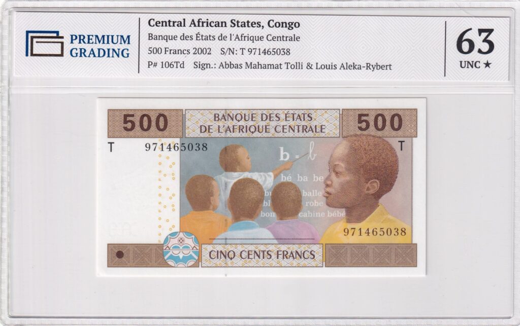 Kongo – 500 – Francs – 2002