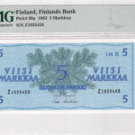 Finnland 5 Markkaa 1963 Pick Pick 99a UNC Vorderseite