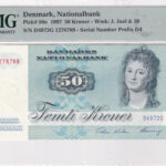 Dänemark 50 Kroner 1997 Pick Pick 50n UNC Vorderseite