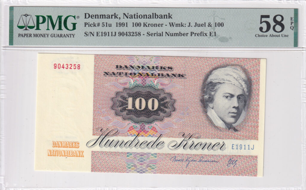 Dänemark – 100 – Kroner – 1991