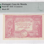 Portugal 5 Centavos 1918 Pick P-98 UNC Vorderseite