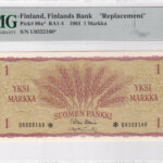 Finnland 1 Markka 1963 Pick Pick# 98a* UNC Vorderseite