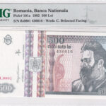 Rumänien 500 Lei 1992 Pick P-101a UNC Vorderseite