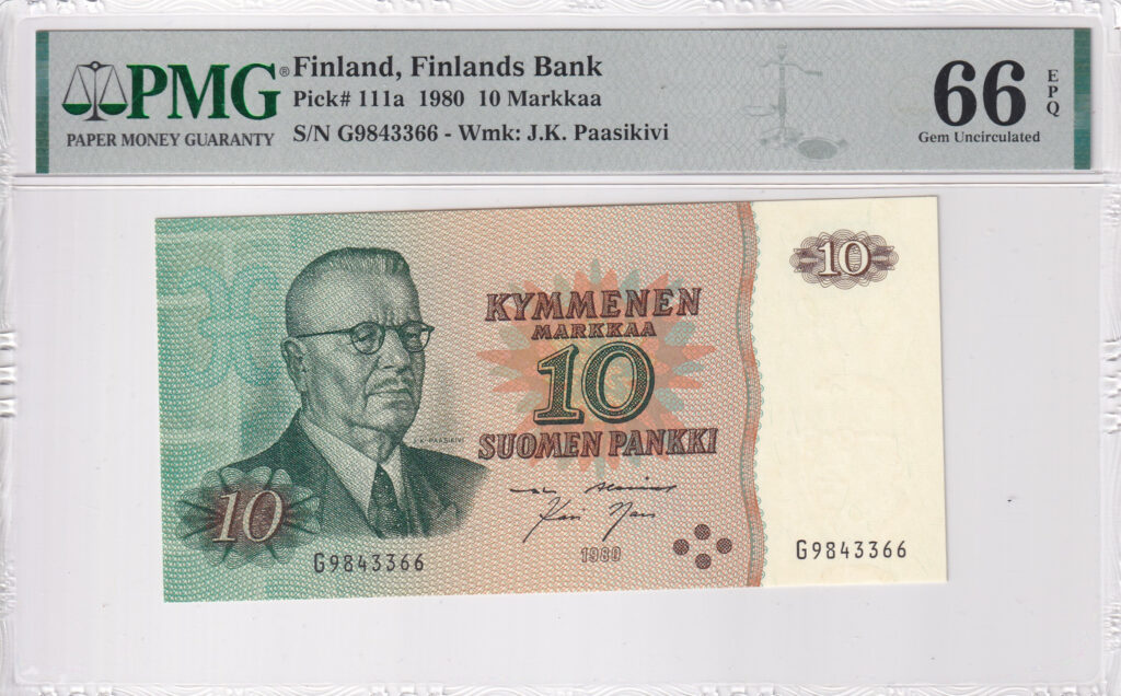 Finnland – 10 – Markkaa – 1980