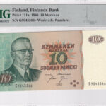 Finnland 10 Markkaa 1980 Pick P-111a UNC Vorderseite