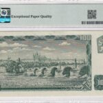 Tschechoslowakei 100 Korun 1961 Pick Pick 91k UNC Rückseite