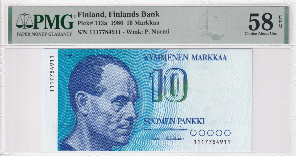 Finnland – 10 – Markkaa – 1986