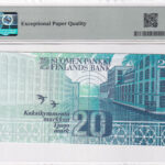 Finnland 20 Markkaa 1993 Pick P-123 UNC Rückseite