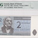 Estland 2 Krooni 1992 Pick Pick 70a UNC Vorderseite