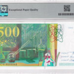 Frankreich 500 Franc 1994 Pick Pick 160a UNC Rückseite