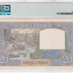 Frankreich 20 Francs 1940 Pick Pick 92a XF Rückseite