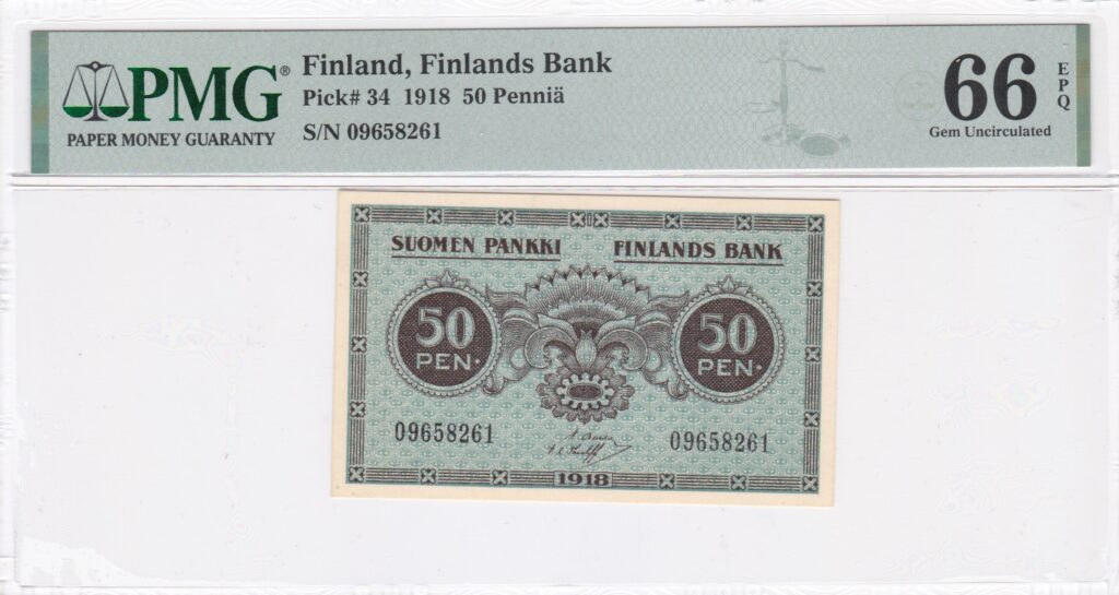 Finnland – 50 – Penniä – 1918
