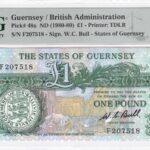 Guernsey 1 Pfund ND (1980-89) Pick Pick 48a UNC Vorderseite