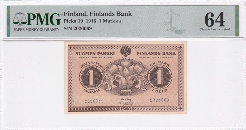 Finnland – 1 – Markka – 1916