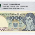 Polen 1000 Zloty 1982 Pick Pick 146c UNC Vorderseite