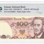 Polen 100 Zloty 1988 Pick Pick 143e UNC Vorderseite