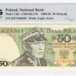 Polen 50 Zloty 1988 Pick Pick 142c UNC Vorderseite