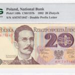 Polen 20 Zloty 1982 Pick Pick 149b UNC Vorderseite