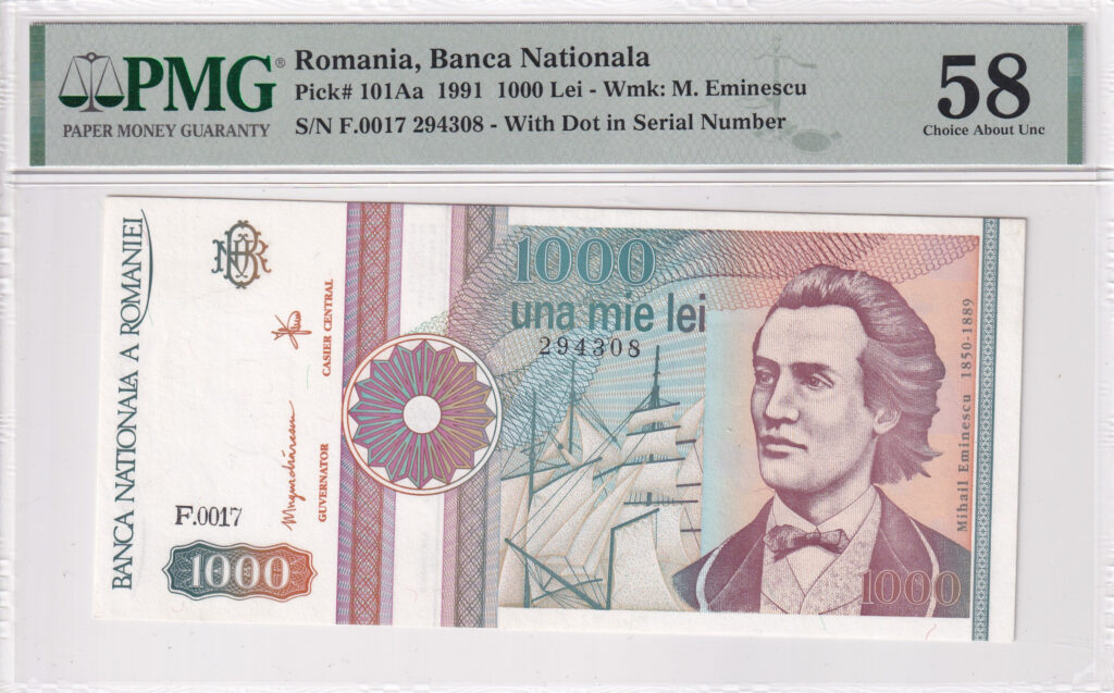 Rumänien – 1000 – Lei – 1991