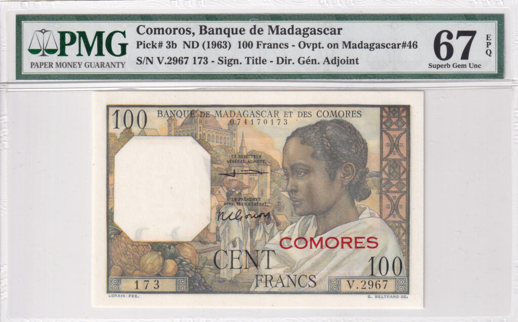 Komoren – 100 – Francs – 1963