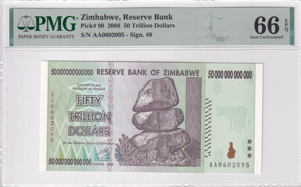 Simbabwe – 50000000000000 – Dollar – 2008