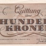 Böhmen und Mähren 100 Kronen 1943 UNC Rückseite