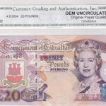 Gibraltar 20 Pfund 2004 Pick Pick 31-a UNC Vorderseite