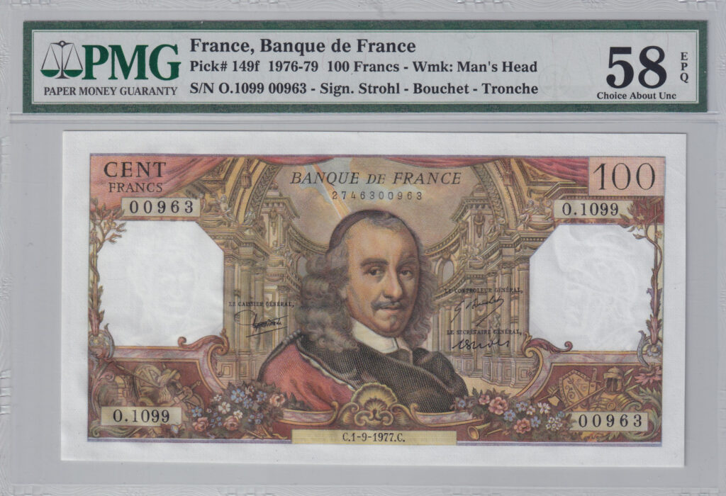 Frankreich – 100 – Francs – 1977