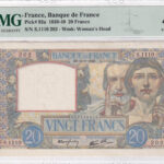 Frankreich 20 Francs 1940 Pick Pick 92a XF Vorderseite
