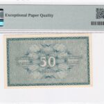 Finnland 50 Penniä 1918 Pick Pick 34 UNC Rückseite