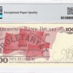 Polen 100 Zloty 1988 Pick Pick 143e UNC Rückseite