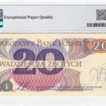 Polen 20 Zloty 1982 Pick Pick 149b UNC Rückseite