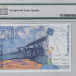 Frankreich 50 Francs 1992 Pick Pick 157a UNC Rückseite