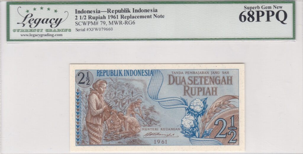 Indonesien – 2 1/2 – Rupiah – 1961