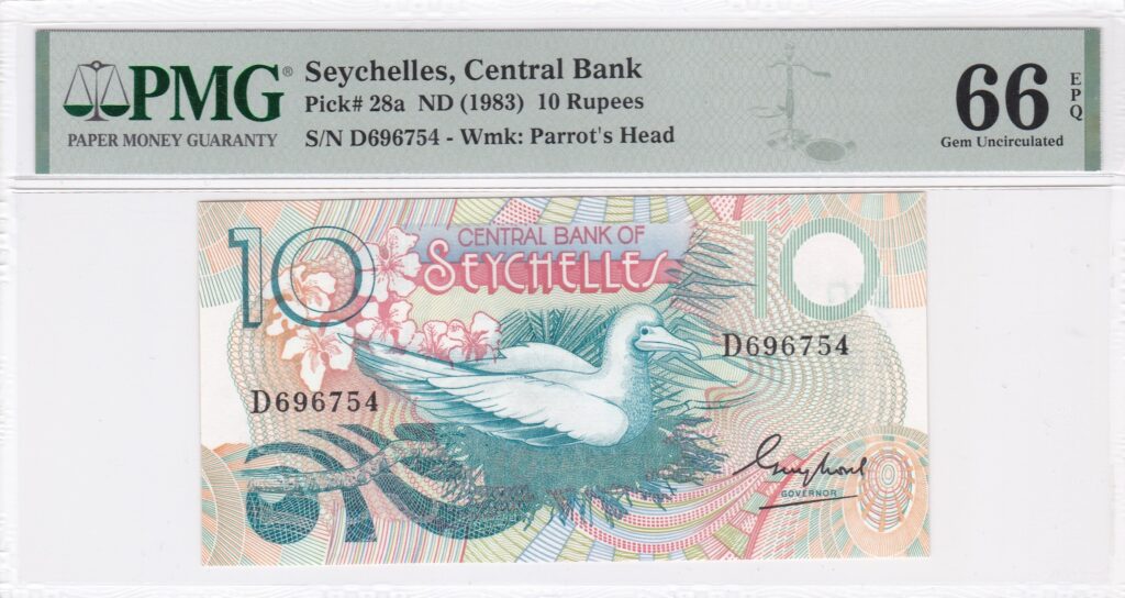 Seychellen – 10 – Rupees – 1983