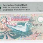 Seychellen 10 Rupees 1983 Pick P-28a UNC Vorderseite