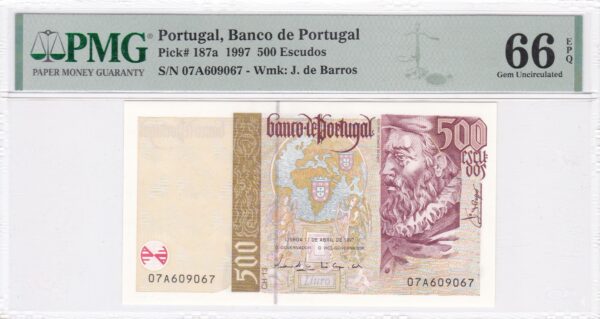 Portugal 500 Escudos 1997 Pick Pick 187a UNC Vorderseite