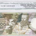 Portugal 5000 Escudos 1987 Pick Pick 183 UNC Vorderseite