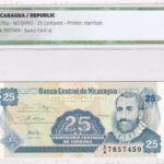 Nicaragua 25 Centavos de Córdoba 1991 Pick P-170a UNC Vorderseite