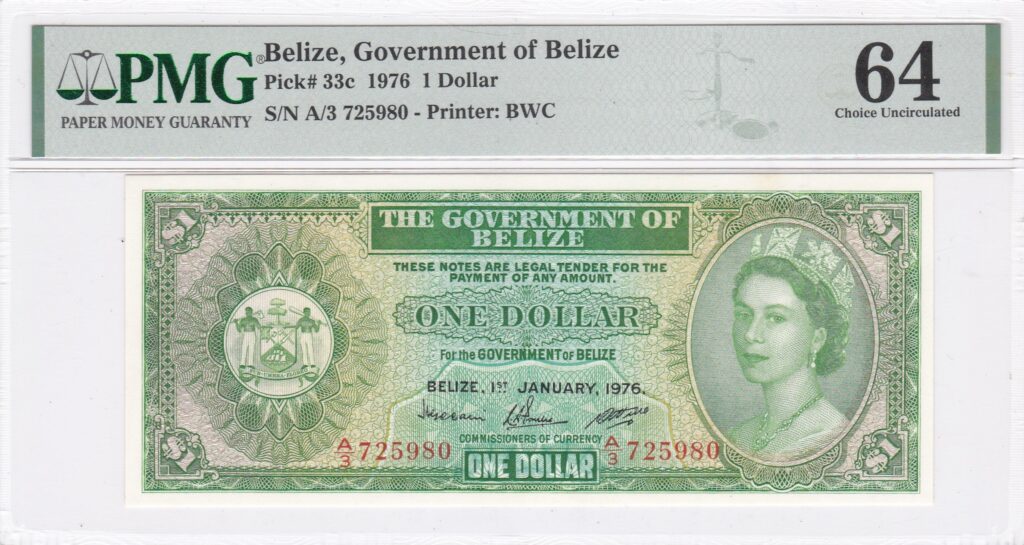 Belize – 1 – Dollar – 1976