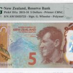 Neuseeland 5 Dollar 2015 Pick Pick 191a UNC Vorderseite